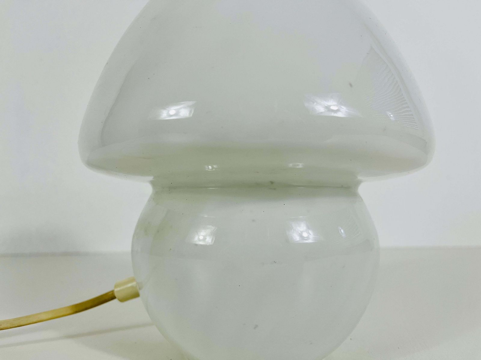 Murano Glass Mushroom Table Lamp By Vetri D‘Arte Italy 1970s photo vinterior