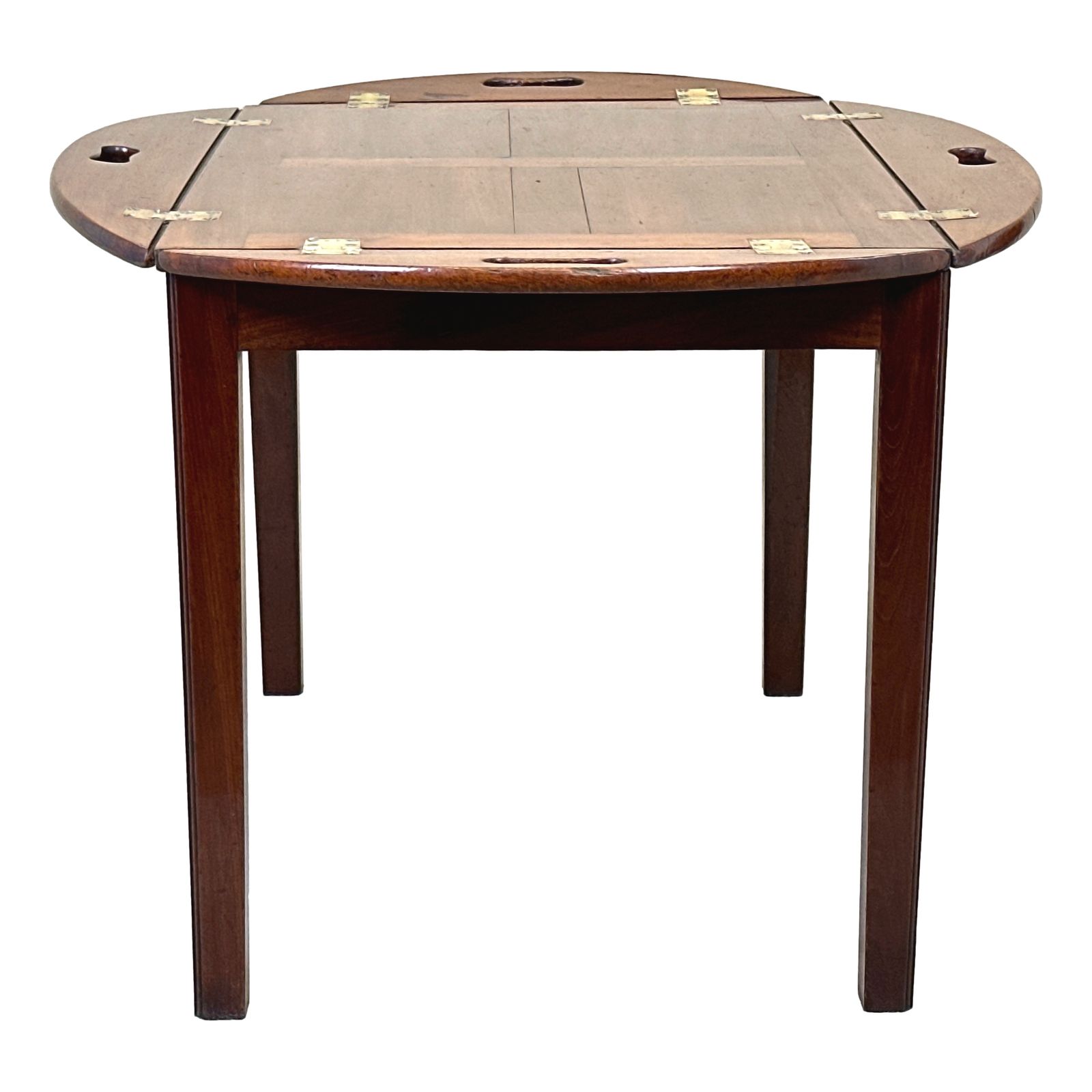 Georgian Mahogany Oval Butlers Tray On Stand (England, Circa 1800) photo buy