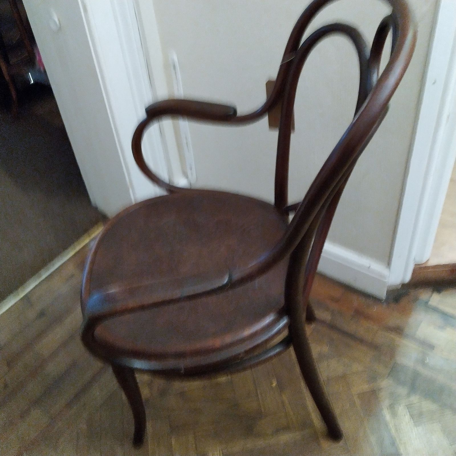 C1880 Thonet Bentwood "Angel" Chair   Type "19 1/2" Embossed Wood Seat, Original Stamp And Label photo furniture