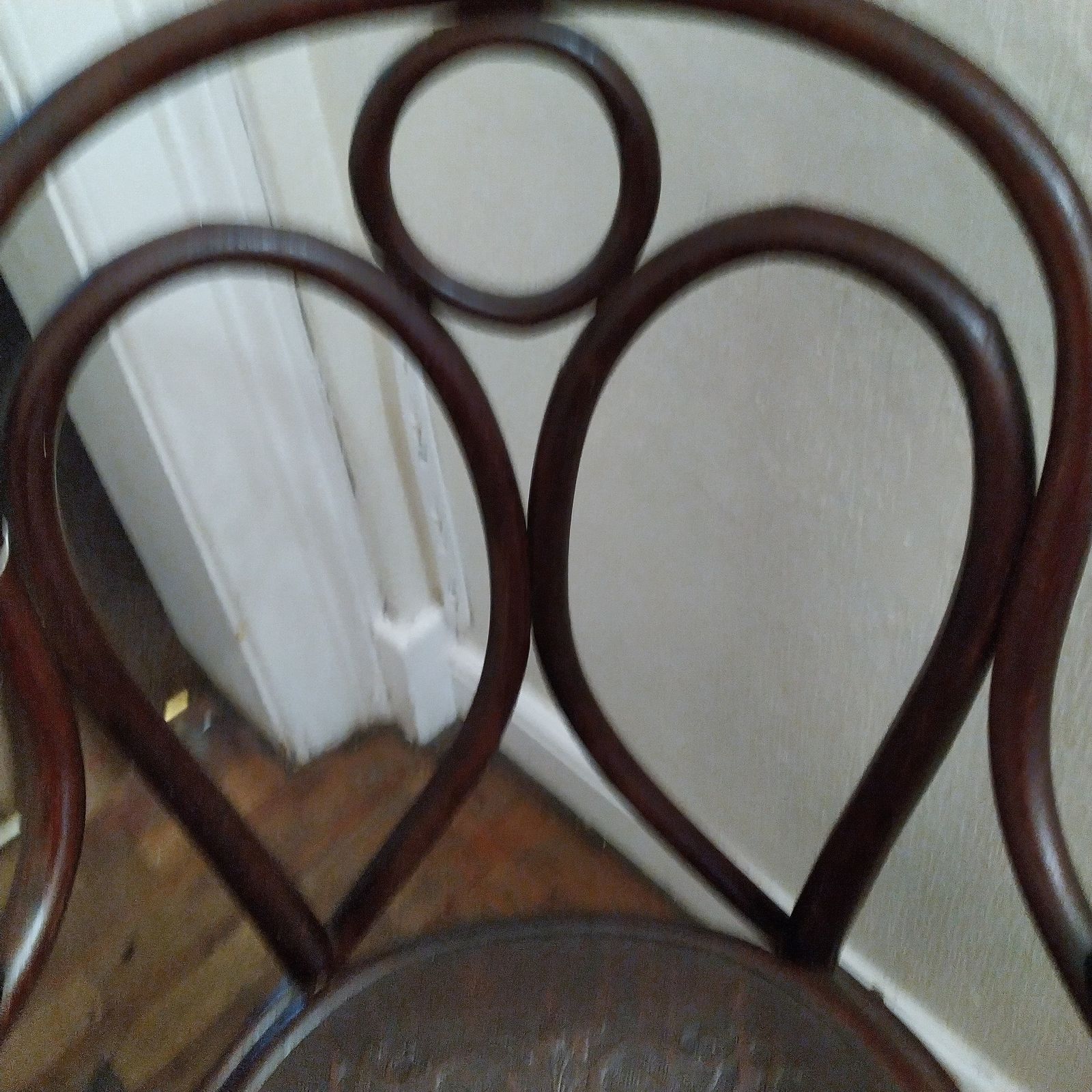 C1880 Thonet Bentwood "Angel" Chair   Type "19 1/2" Embossed Wood Seat, Original Stamp And Label photo Furniture