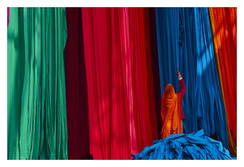 Rajasthan Sari Factory 20x30" Archival Pigment Print
