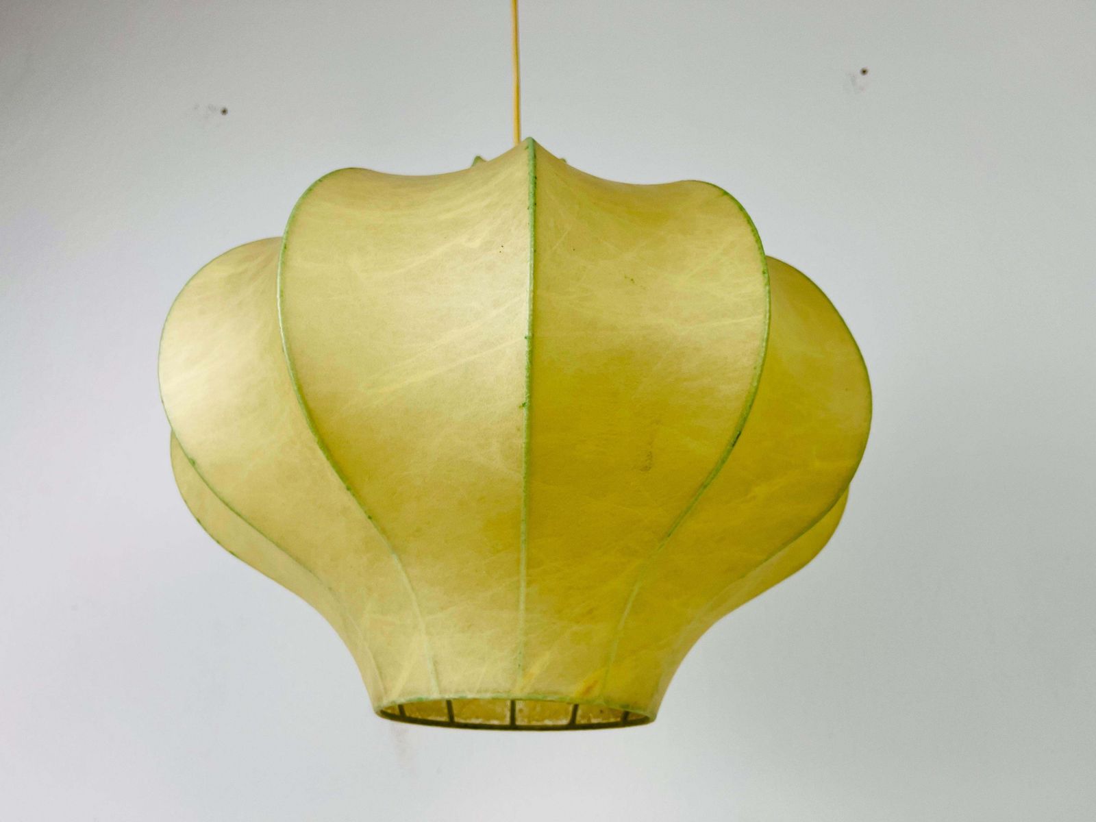 Mid Century Modern Flower Shape Cocoon Pendant Light, 1960s, Italy photo furniture