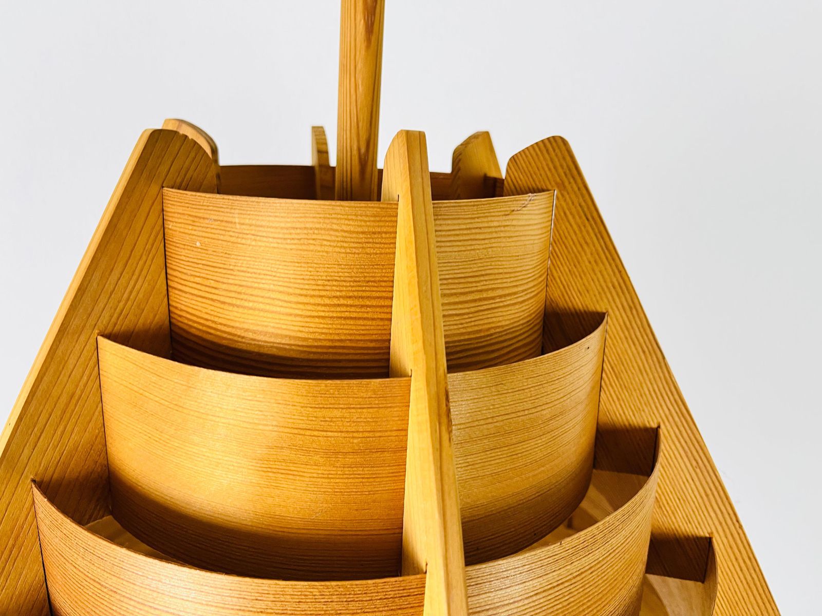 1861.0 Mid Century Wooden Pendant Lamp By Hans Agne Jakobsson, Sweden, 1960s photo