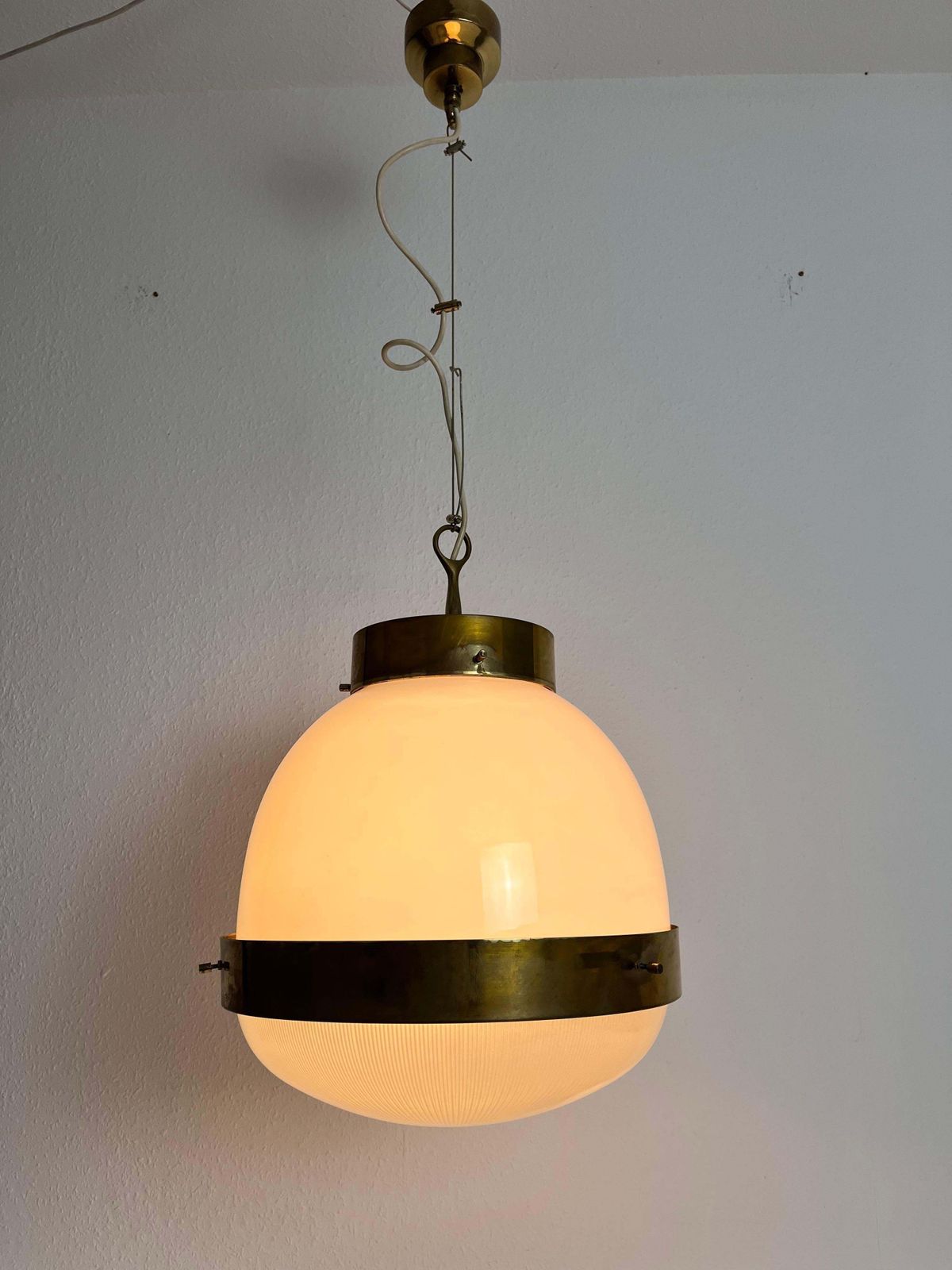 Lighting Large Delta Ceiling Lamp By Sergio Mazza For Artemide, 1960s photo
