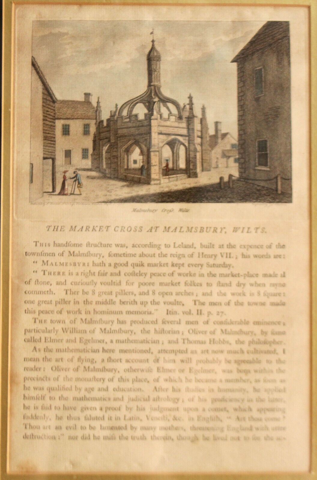 The Antiquities Of England & Wales, Francis Grose, Malmsbury Market Cross, 1772 photo furniture