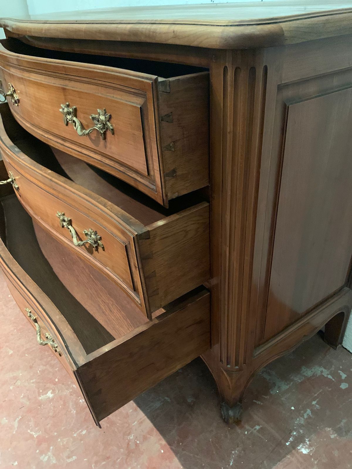 Chest Of Drawers With Curved Facade In The Provençal Style Of The 20th Century photo Furniture