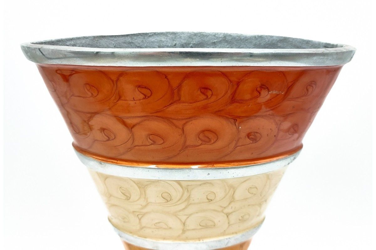 Metal Vase, Poland, 1970s, Vintage photo 64.0