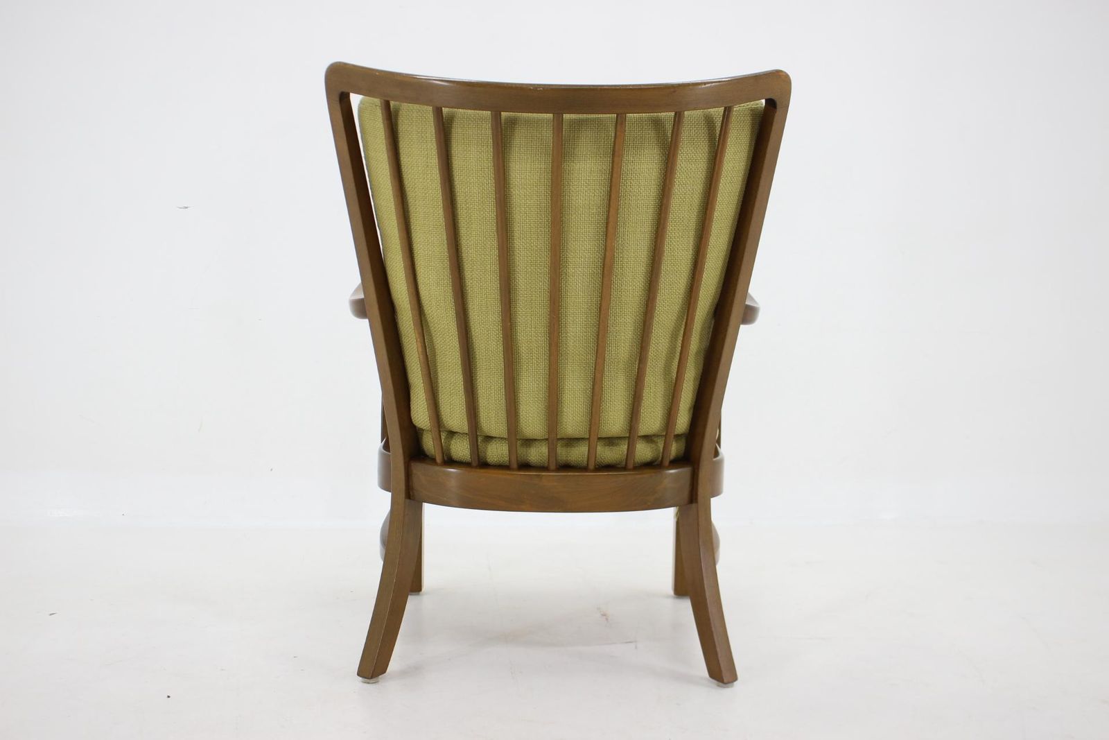 1940s Fritz Hansen Beech Armchair By Soren Hansen Model 1628 , Denmark photo vintage