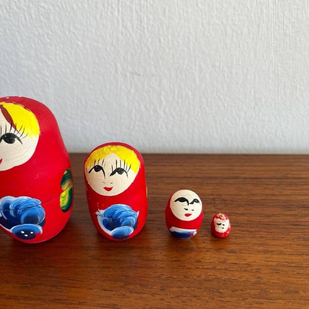 Vintage Matryoshka Doll X 7 / Baboushka Dolls photo 55.0