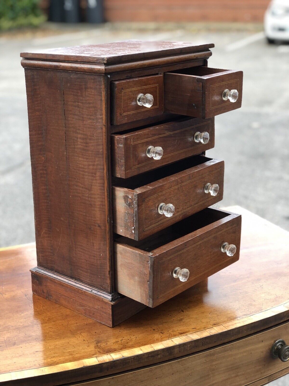 photo for sale Victorian Set Of Table Top Jewellery/ Collectors Drawers.