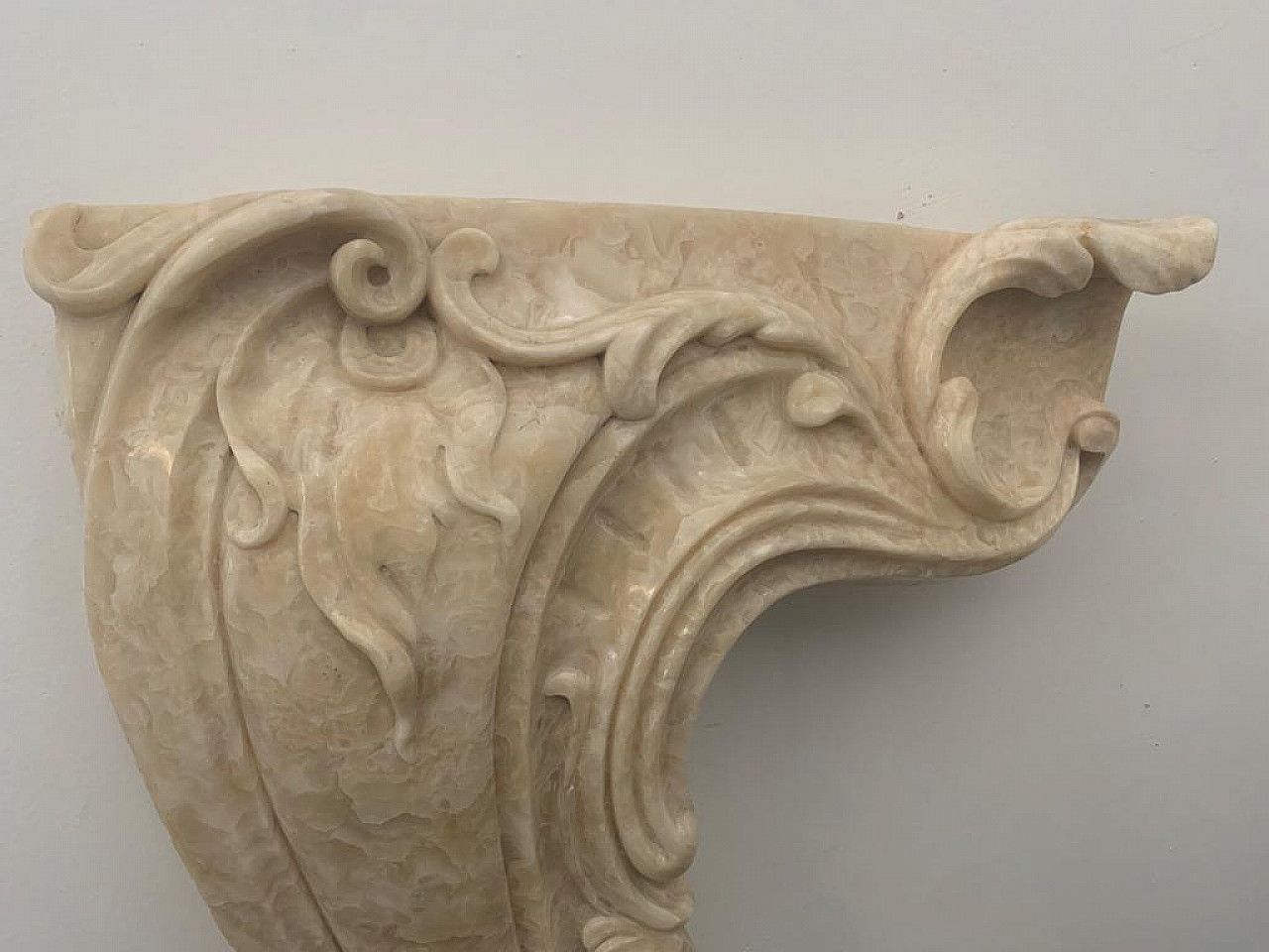 photo furniture Honey Onyx Fireplace In Baroque Style, 1940s
