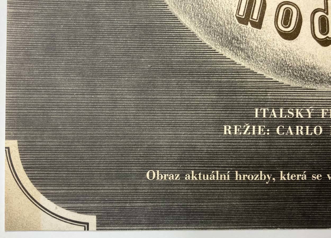 Original Film Poster, San Babila, Dimitrij Kadrnožka, 1979, Genuine Czech Vintage Print photo vinterior