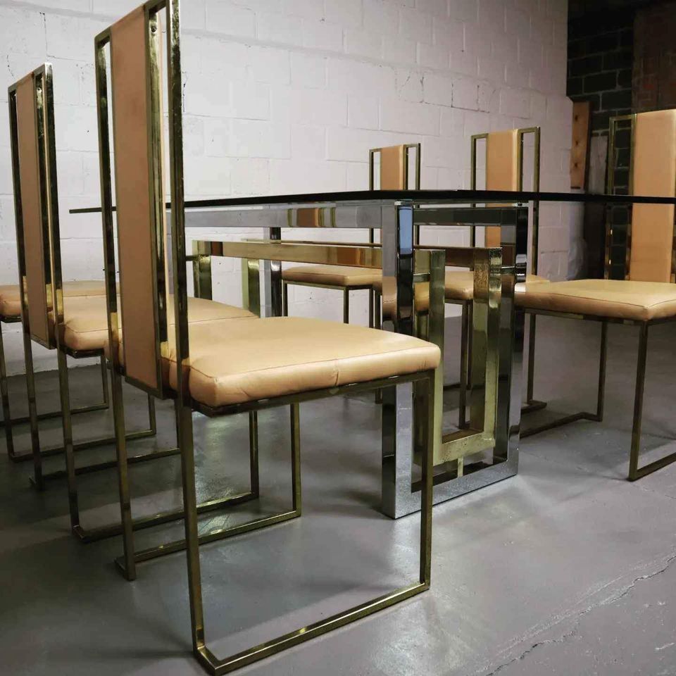photo for sale Italian Dining Room Set By Renato Zevi From The 70s
