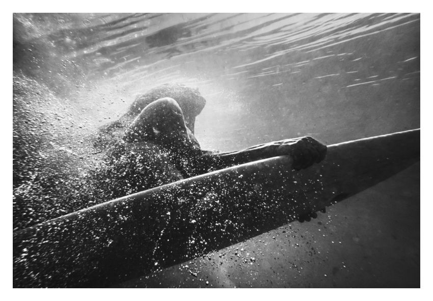 Underwater Surfer 10x12" Silver Gelatin Fibre Print