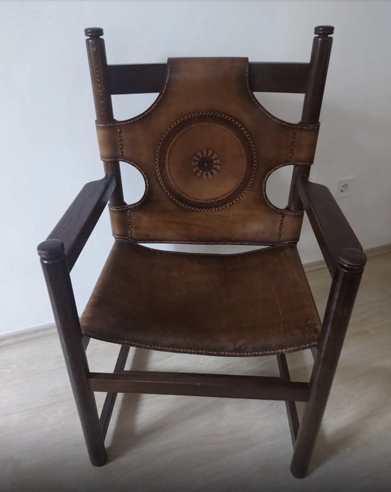 Vintage Hungarian Safari Armchair photo vinterior