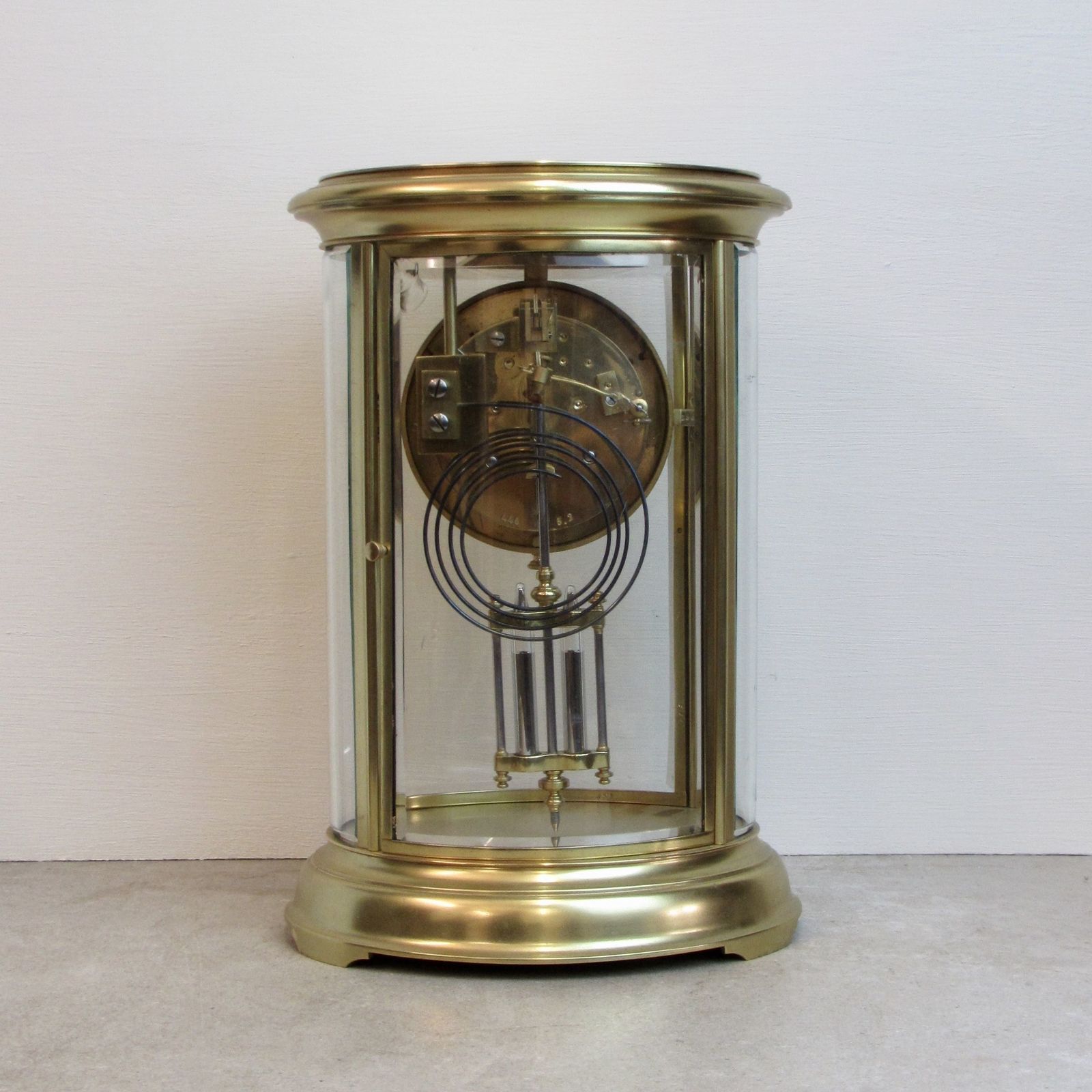 19th Century French Oval Four Glass With Mercury Pendulum. photo 1395.0