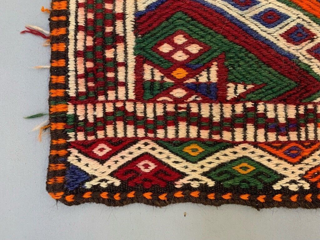 Small Vintage Turkish Kilim Rug 118x75 Cm Wool Kelim photo Textiles