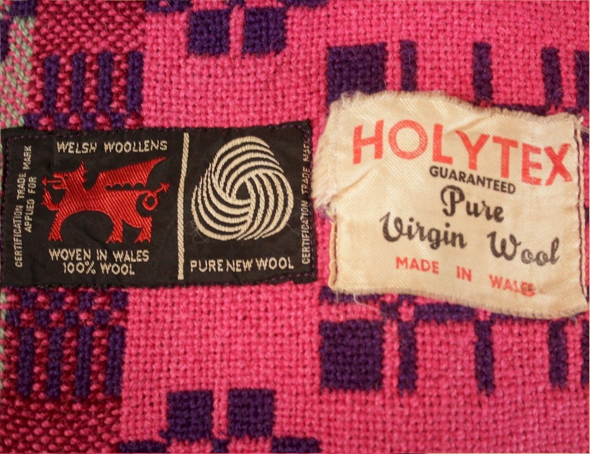 Vintage Double Welsh Blanket By Holytex photo furniture