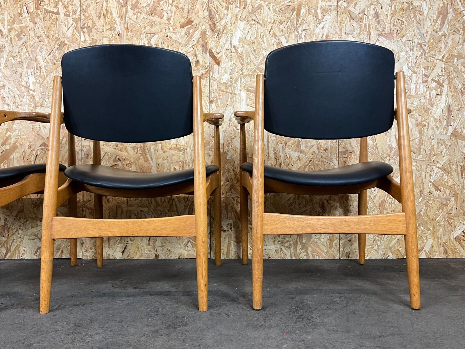 photo vinterior 4x 60s 70s Dining Chair Arm Chair Danish Design Oak Denmark