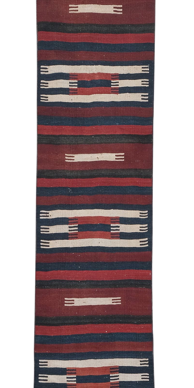 Striped Long Turkish Kilim Runner Rug 2'7'' X 23'2'' photo Textiles