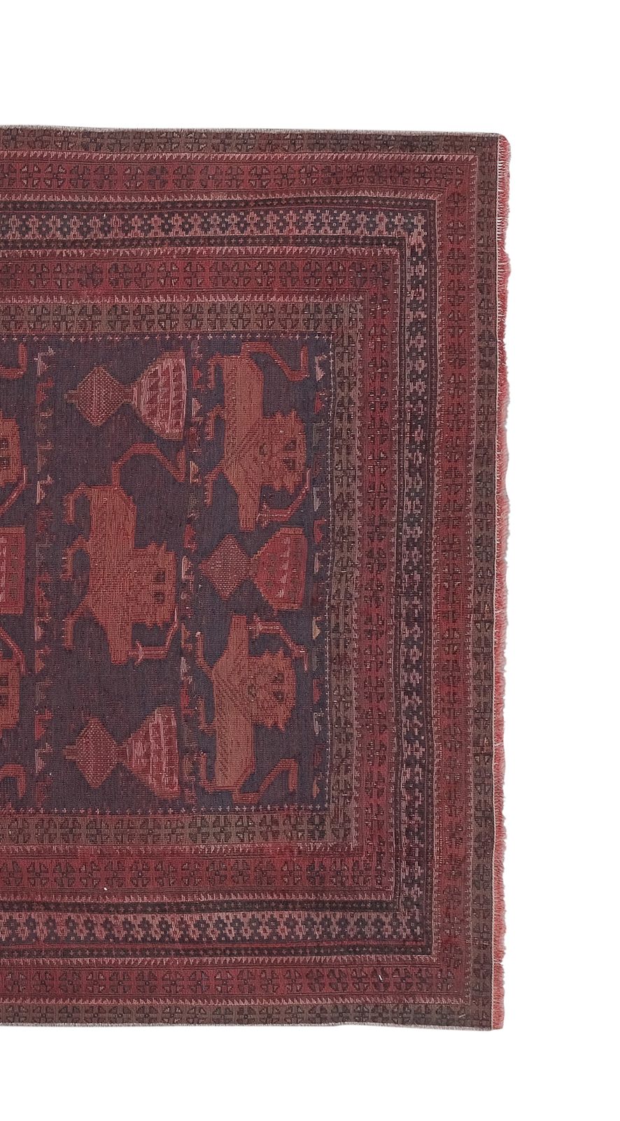 Vintage Animal Soumac Rug 3'10'' X 6'2'' photo buy