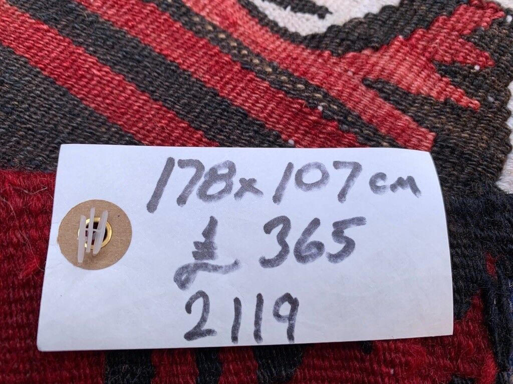 photo for sale Medium Vintage Turkish Kilim Rug 178x107 Cm Wool Kelim