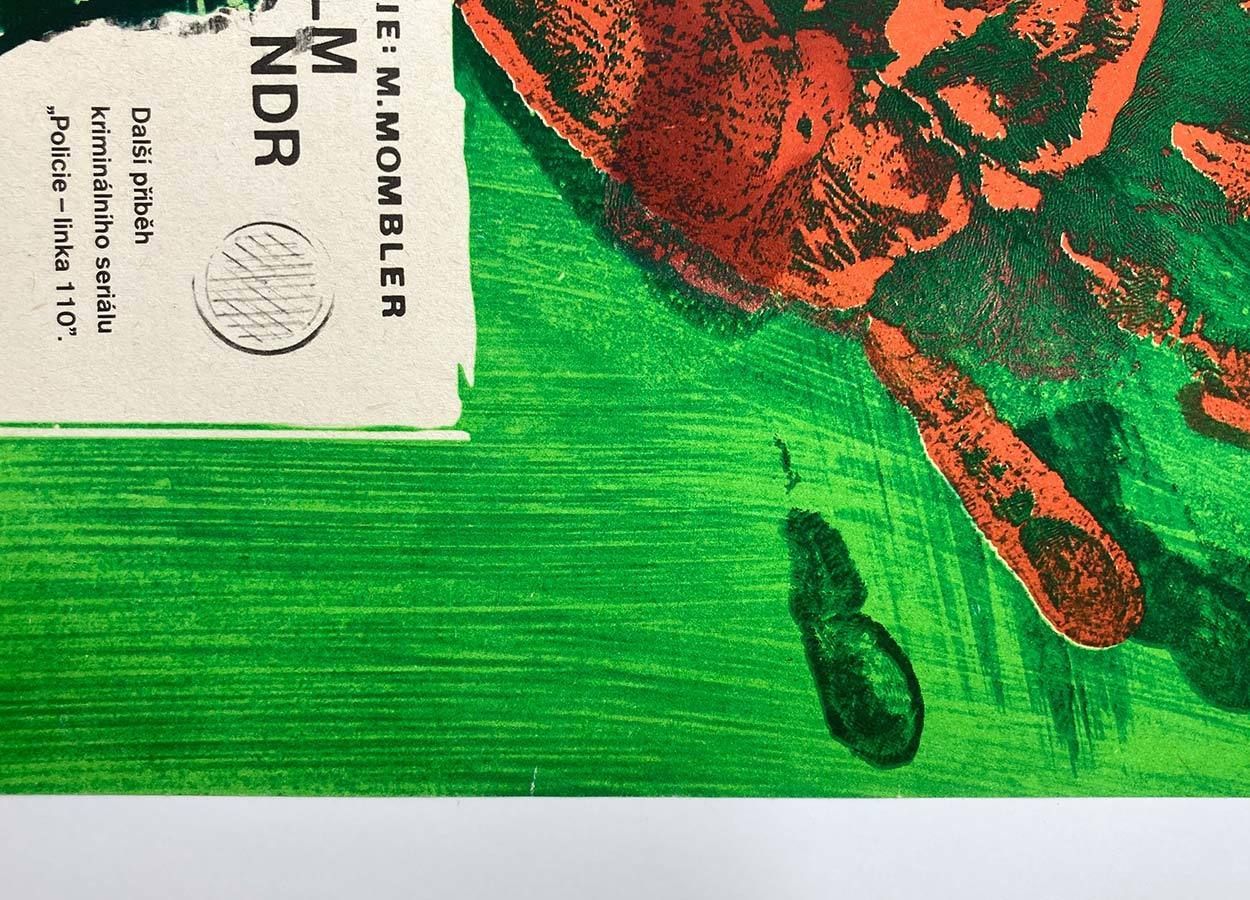 Original Film Poster, The Man, Dimitrij Kadrnožka, 1976, Genuine Czech Vintage Print photo vinterior