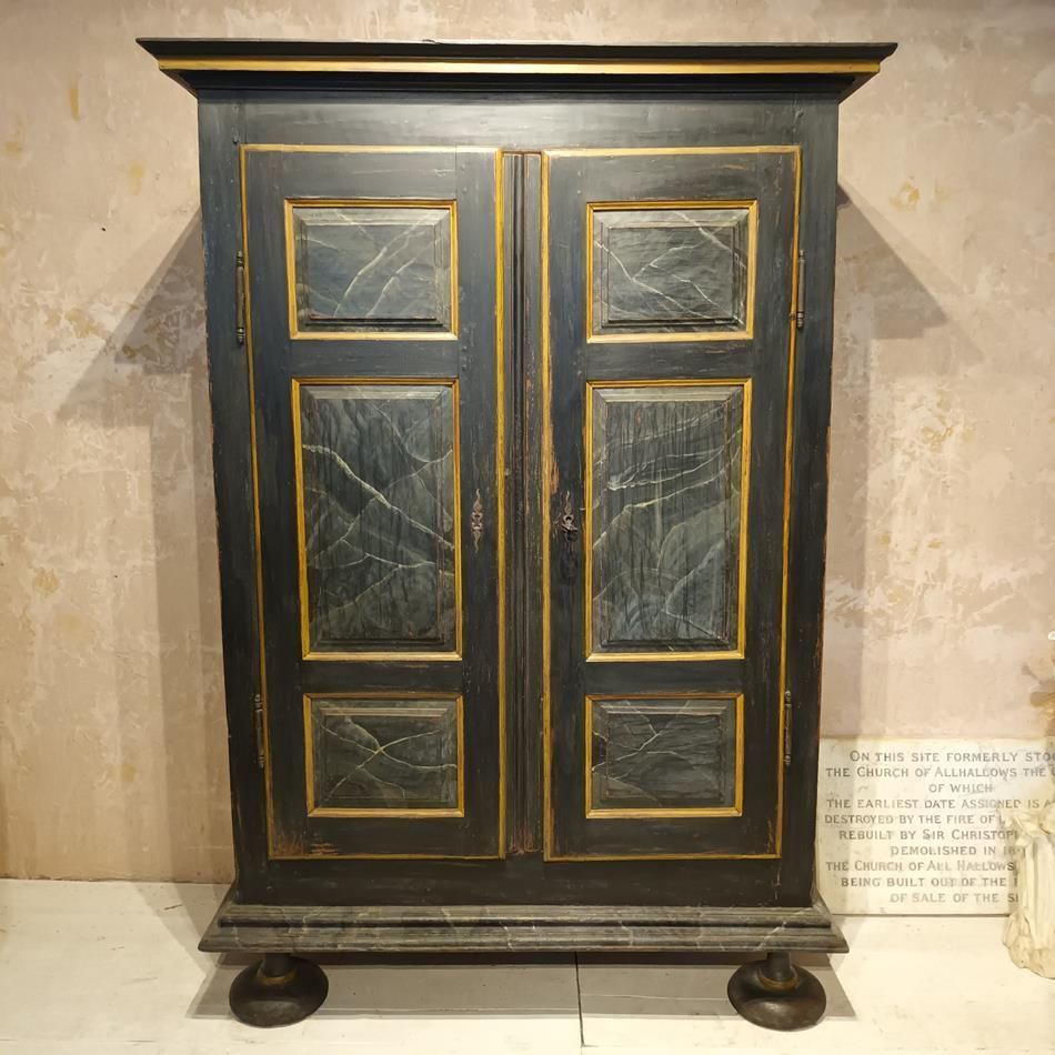 An 18th Century French Painted Walnut Armoire photo for sale