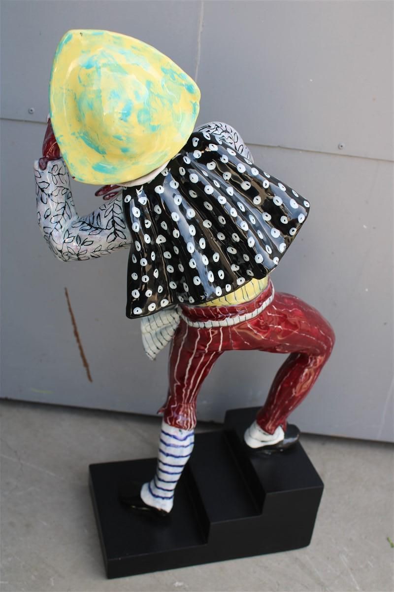 photo furniture Otello Rosa Venetian Carnival Mask Pantalone Sculpture For San Polo 1950s