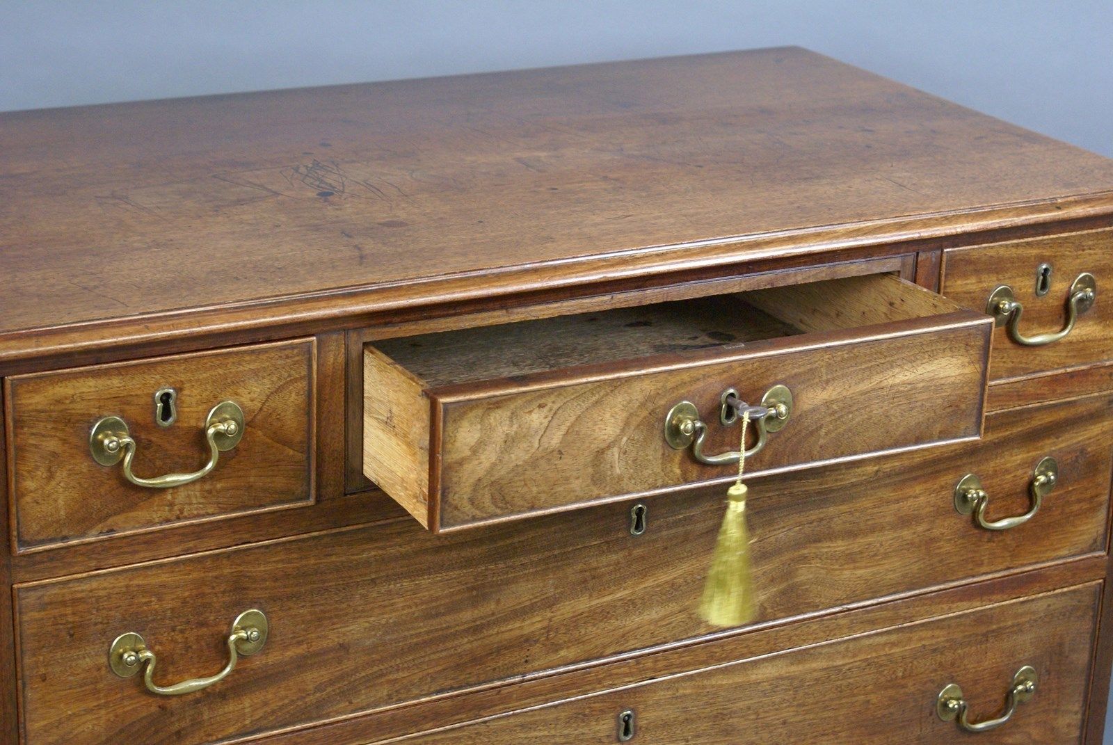 An Unusual Georgian Mahogany Chest Of Drawers photo for sale