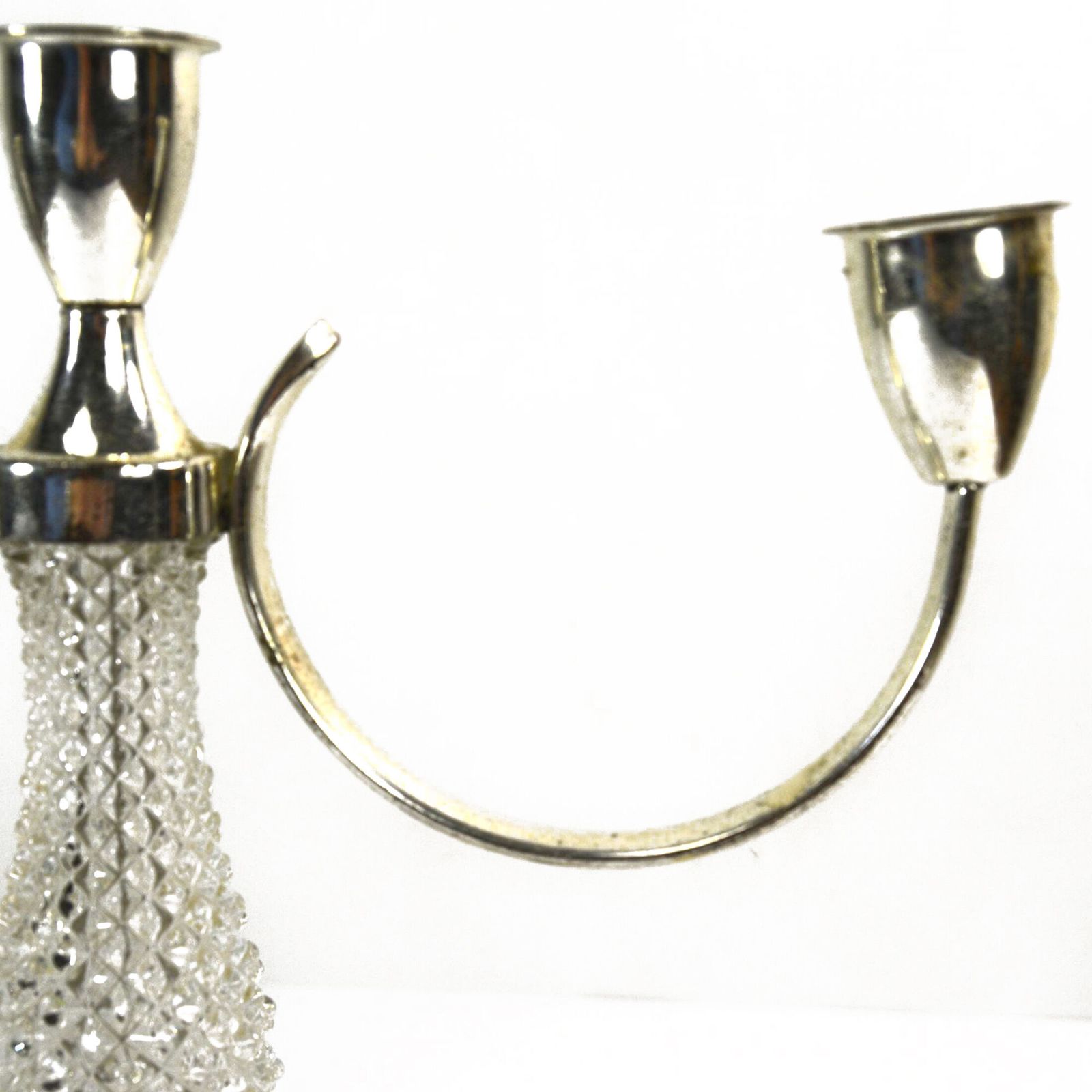 Three Point Plated Candlestick From The 1970s, La Pierre, France photo furniture