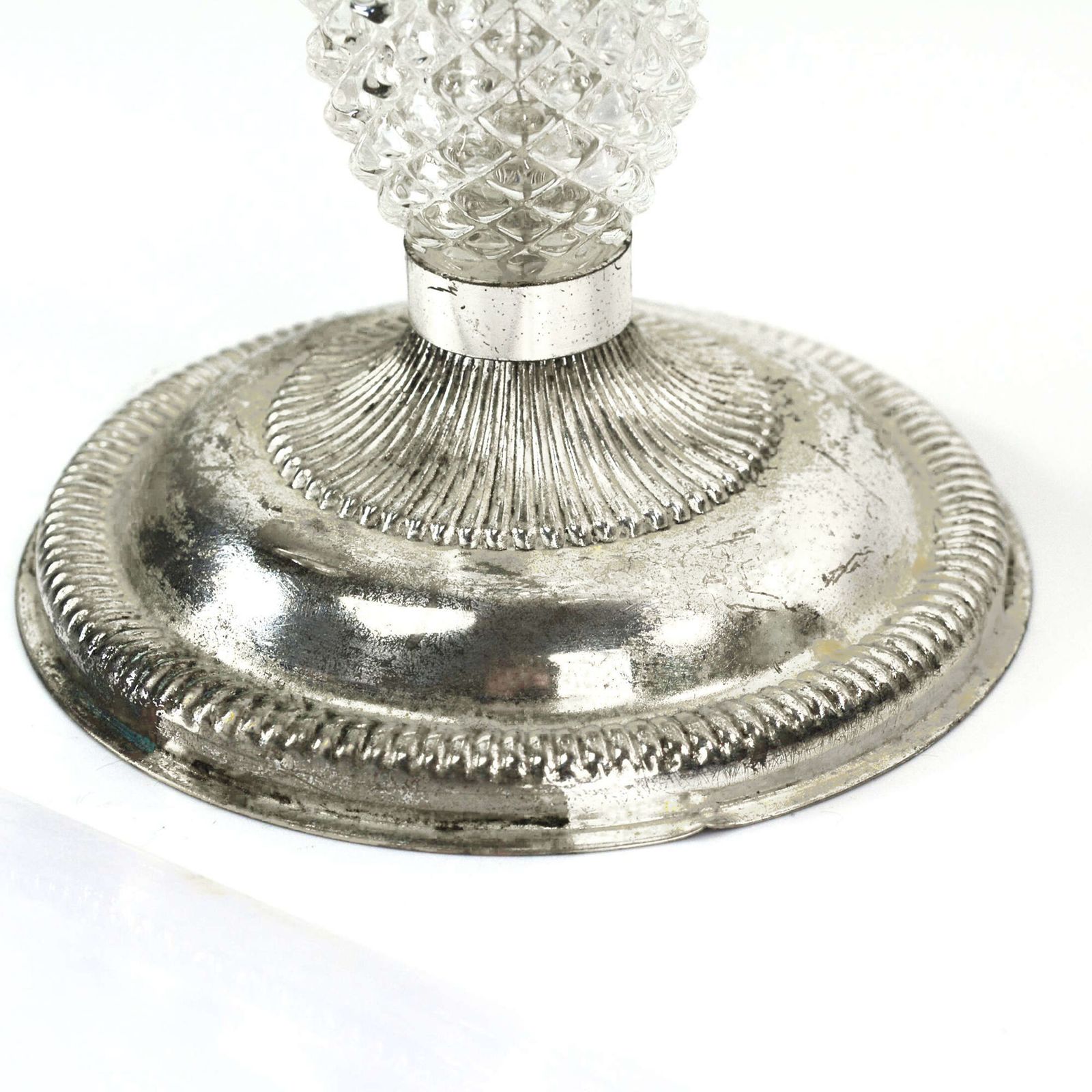 Three Point Plated Candlestick From The 1970s, La Pierre, France photo for sale