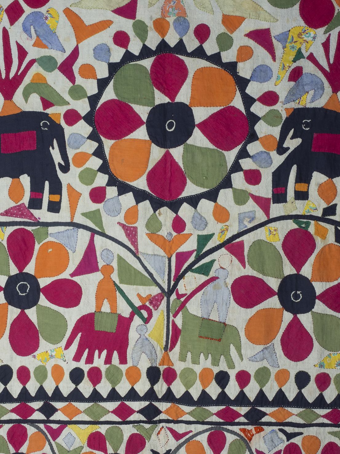 Applique Quilt Cover, Gujurat, Early 20th Century photo Textiles