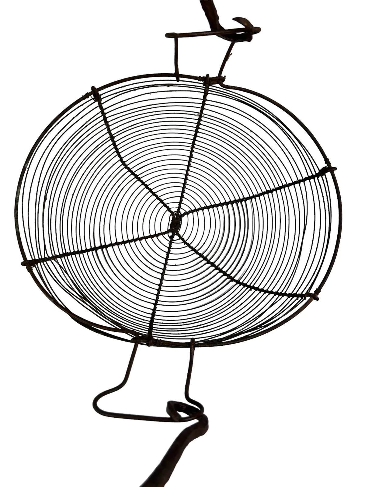 A Rare French 1920’s Large Antique Wire Basket, photo vinterior