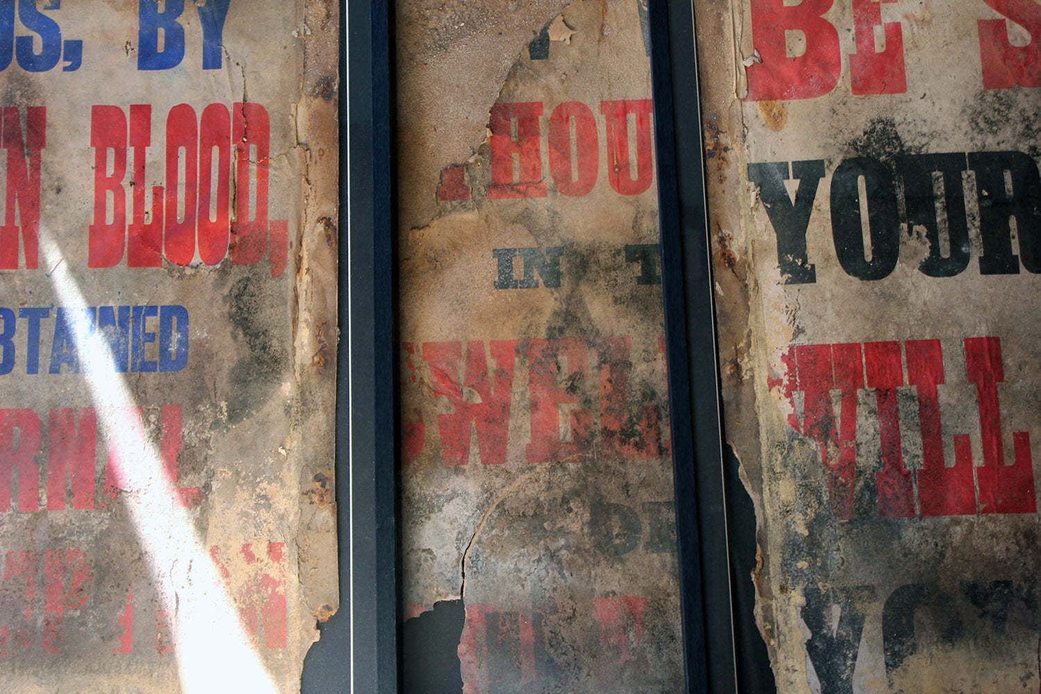 A Group Of Five Large Framed Pentecostal Movement London Assemblies Of God Sermon Posters C.1964 photo furniture