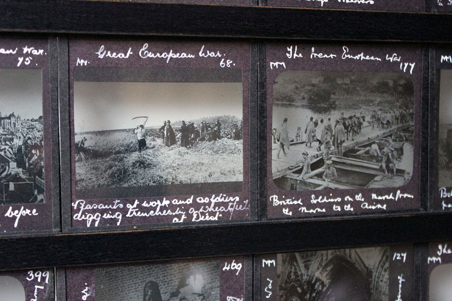 1700.0 A Unique Collection Of Forty Nine Light Box Framed Lantern Slides Of Wwi Interest C.1914 18 photo
