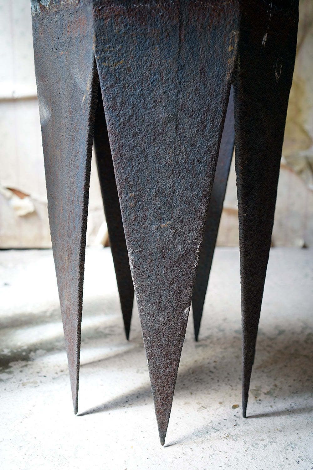 photo furniture A Pair Of Early 19thc Cast Iron Chimney Tops As Side Tables