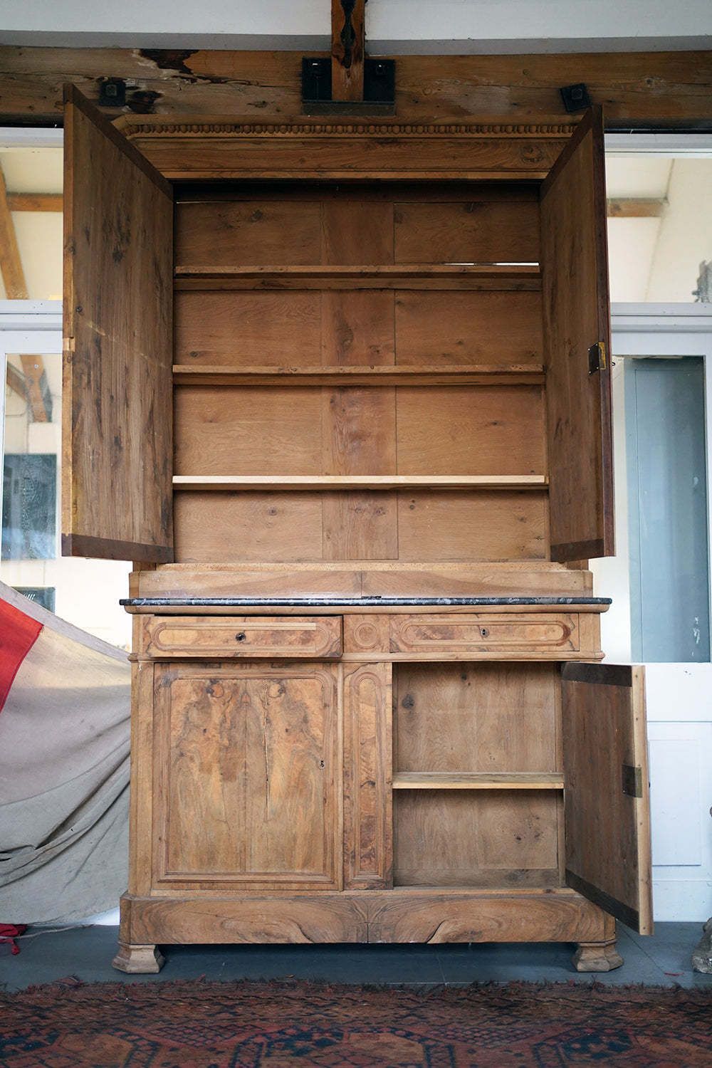 photo for sale A Late 19thc French Walnut Buffet Deux Corps C.1890
