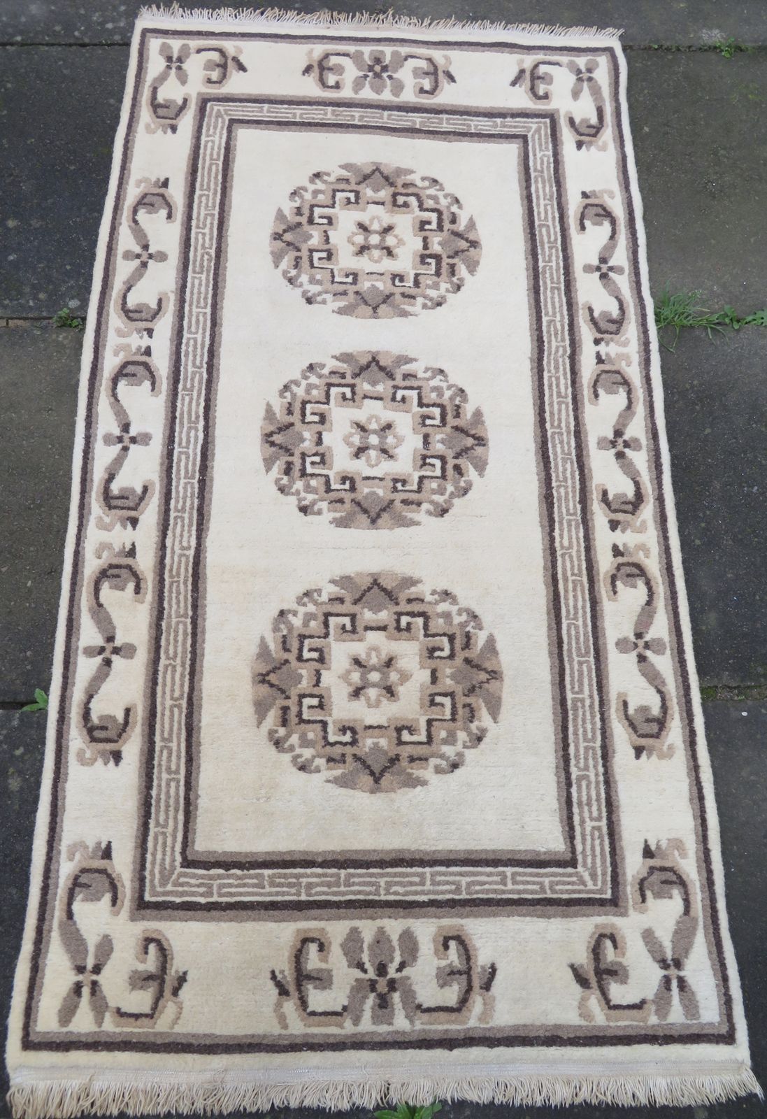 Antique Nepalese Rug. Inner Asia Autonomous Border Region. 170cm X 90cm.