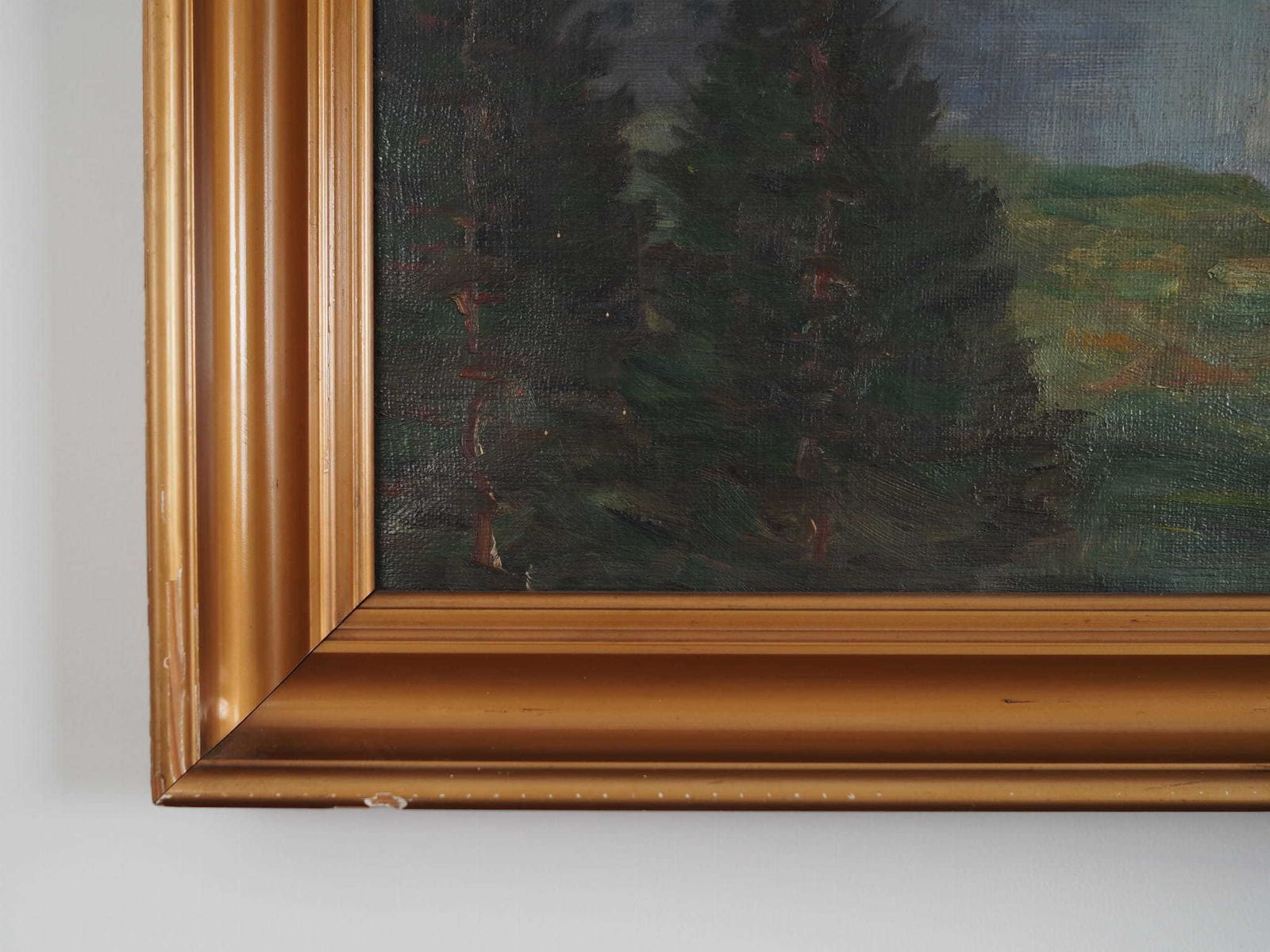 Painting "The River In The Mountains”, Scandinavian Design, 1970s photo buy