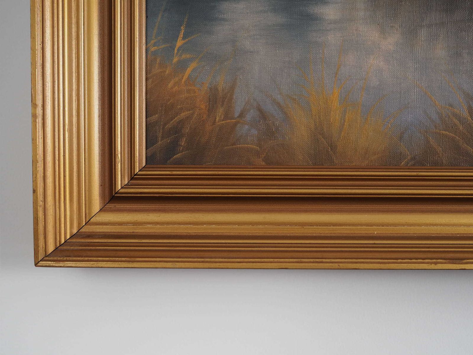 photo for sale Painting „Two Deer By The Water”, Danish Design, 1960s, By Wolmer Zier