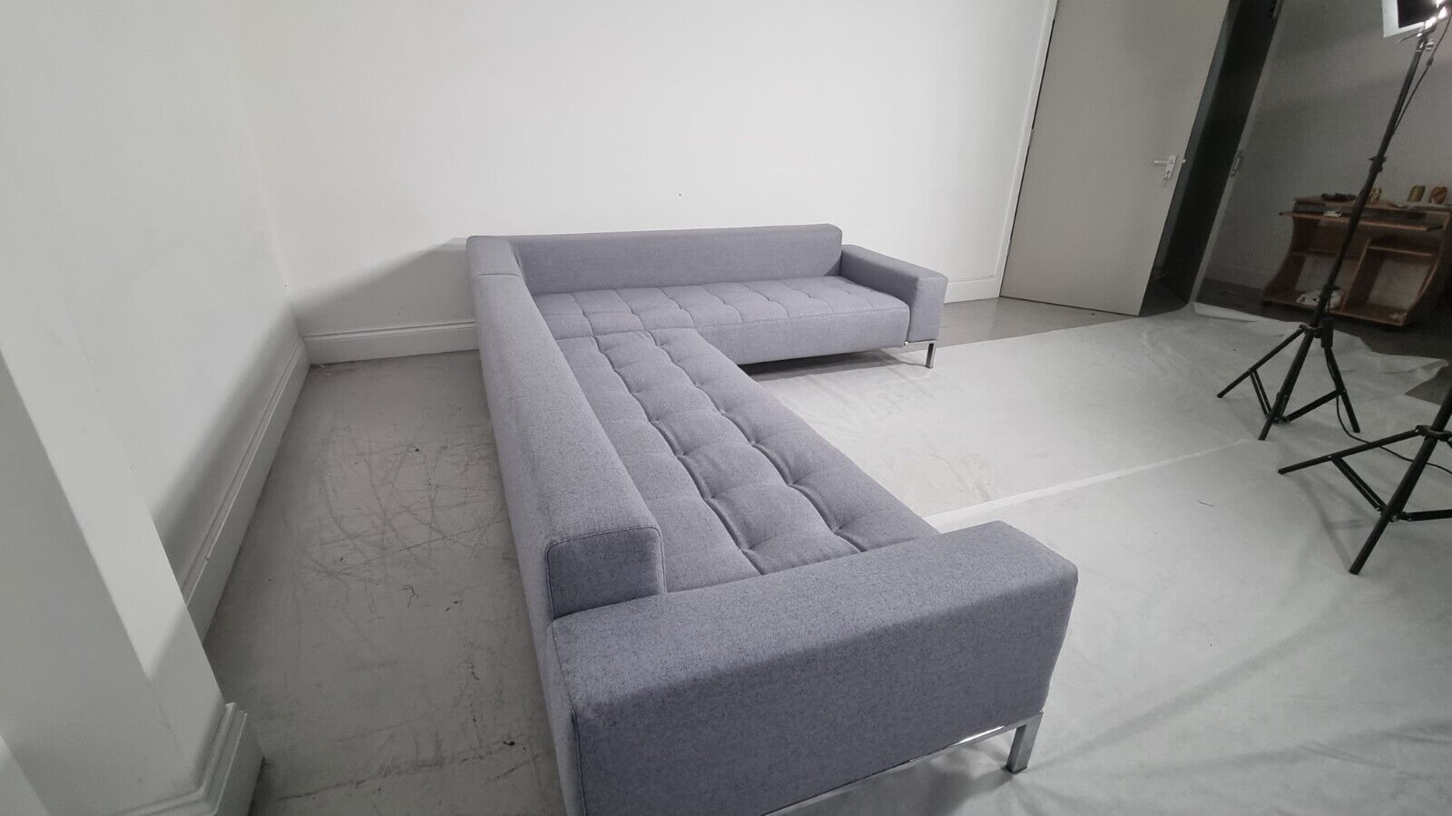 photo furniture Stunning Zanotta Alfa L Shape In Soft Lambswool, Excellent Condition