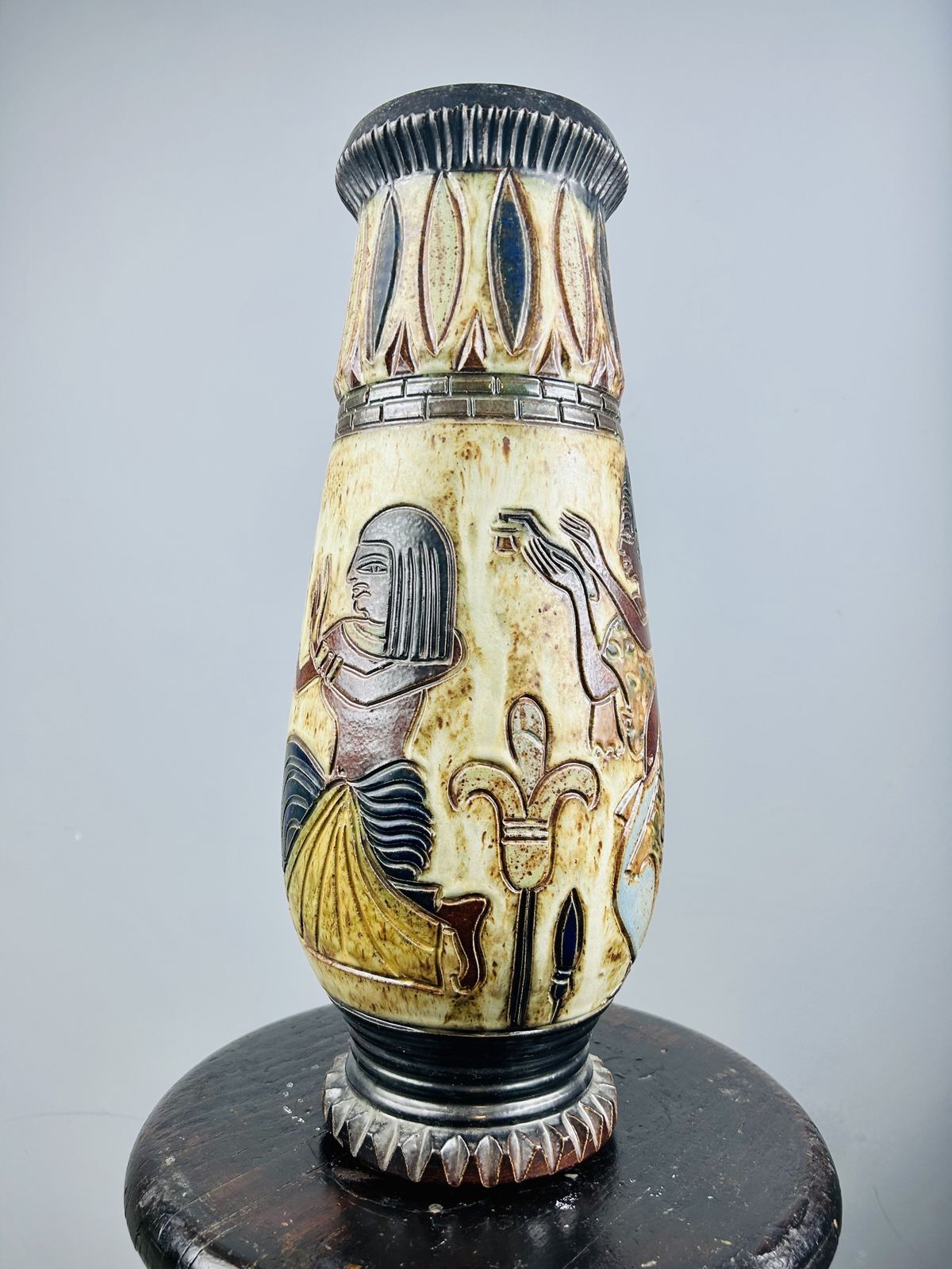 A Monumental And Early Egyptian Revival Vase By Roger  Guerin photo vinterior