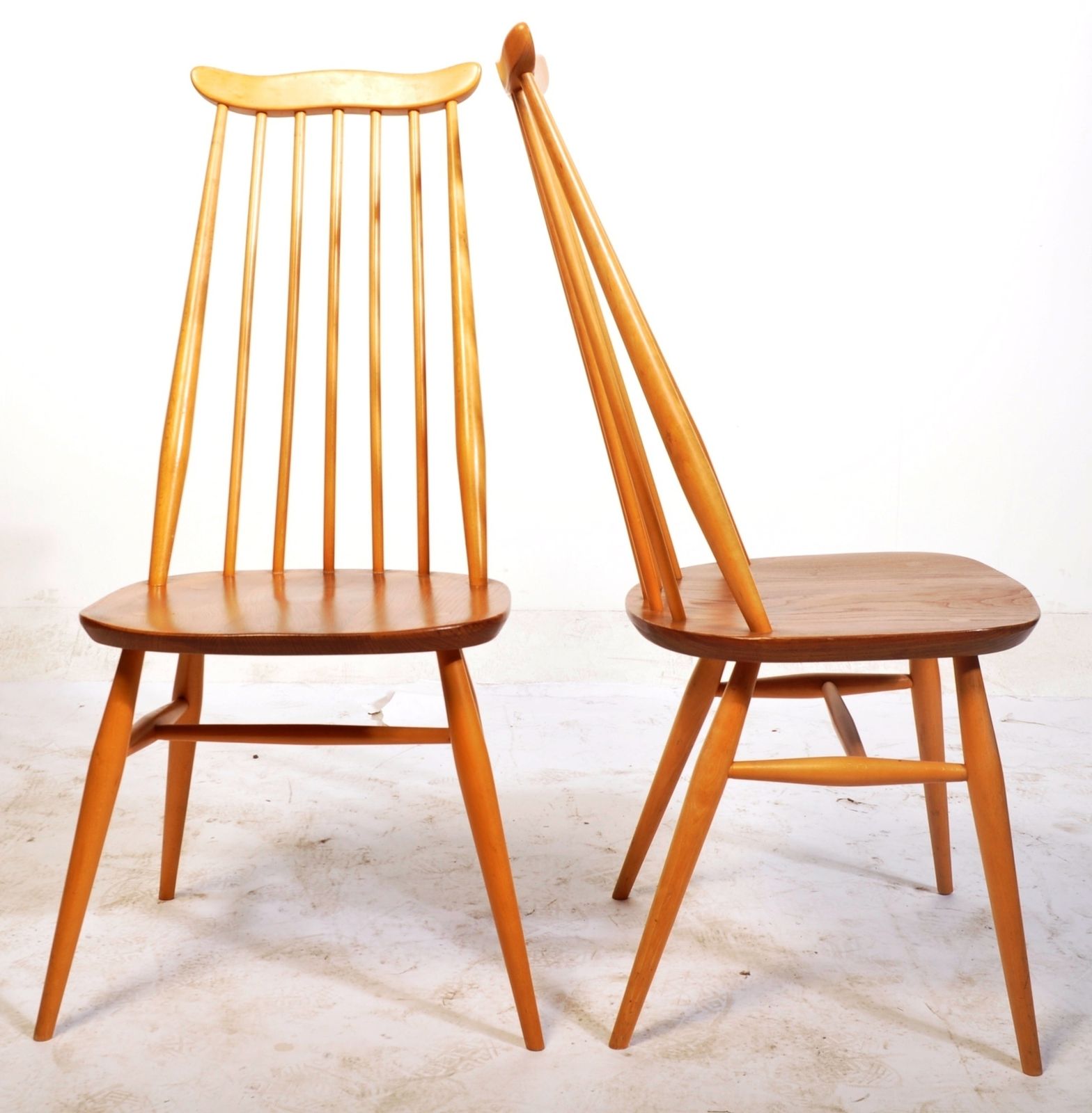 Lucian Ercolani Ercol Goldsmith Beech And Elm Windsor Dining Chairs   Three Chairs In Stock 1960's Ol photo furniture