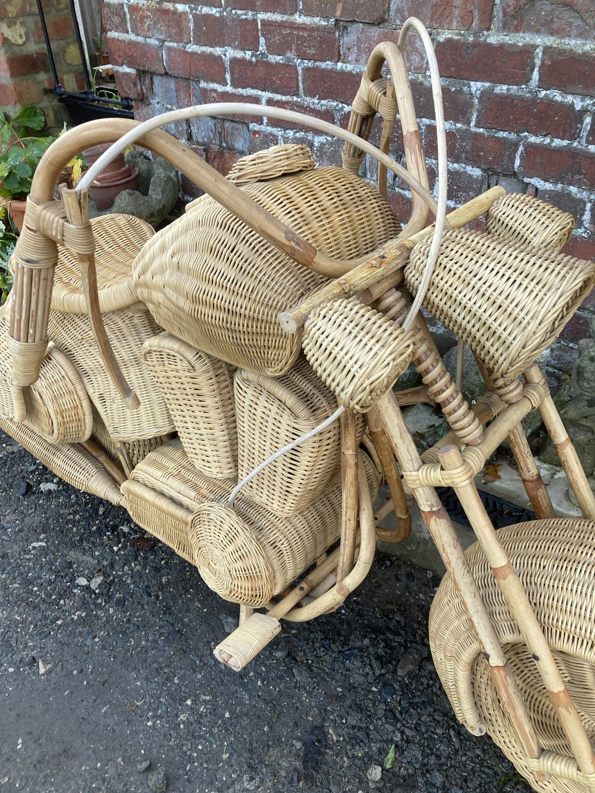 Home Decor Harley Davidson Wicker Bike photo
