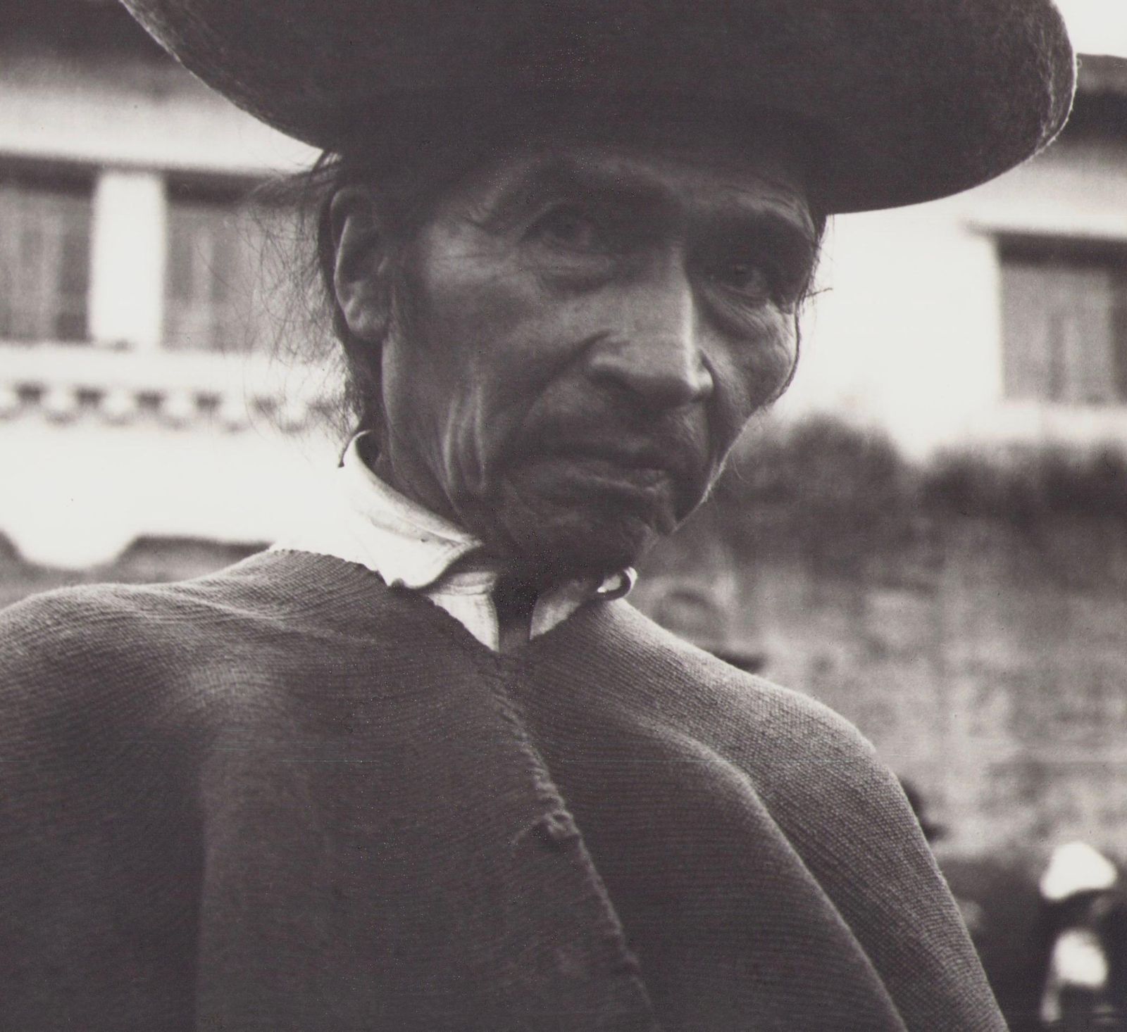 Hanna Seidel Ecuador, Man, Black And White Photograph, 1960s, 24.1 X 23.1 Cm Ca. 1960s photo furniture