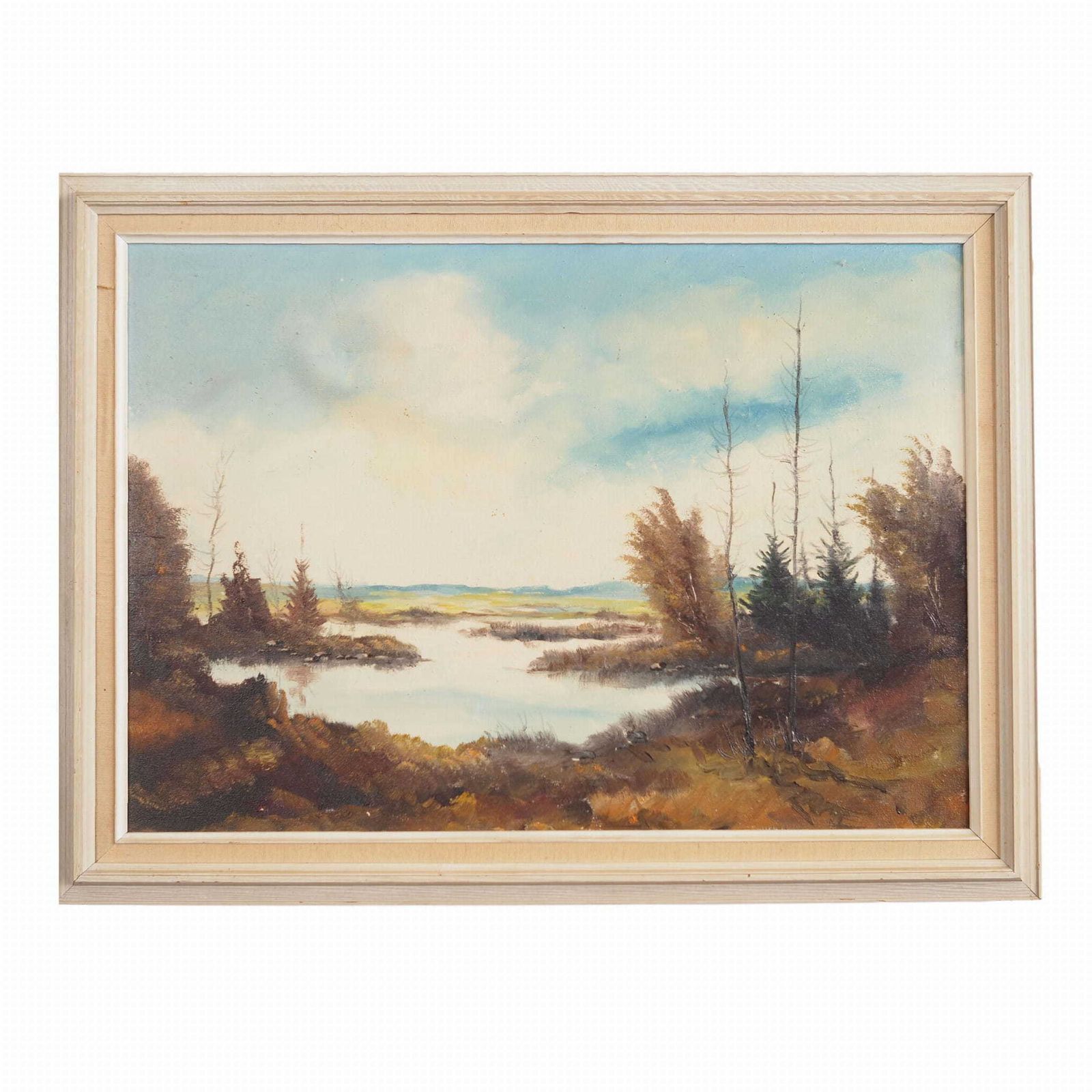 Schilderij „The Autumn Pond", Scandinavisch Design, Jaren 1970