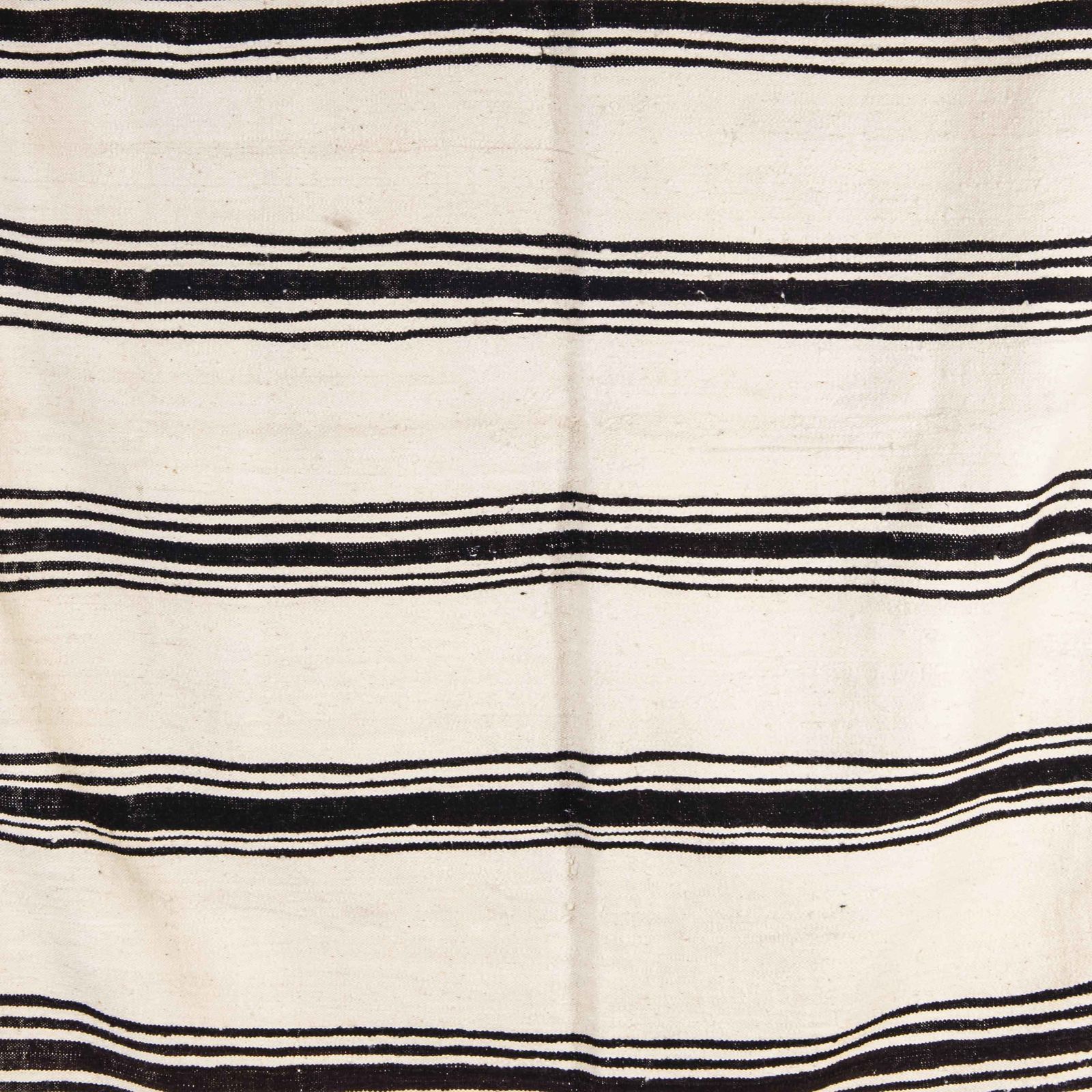 Vintage Berber Bold Monochrome Stripe Hanbel Rug photo 570.0