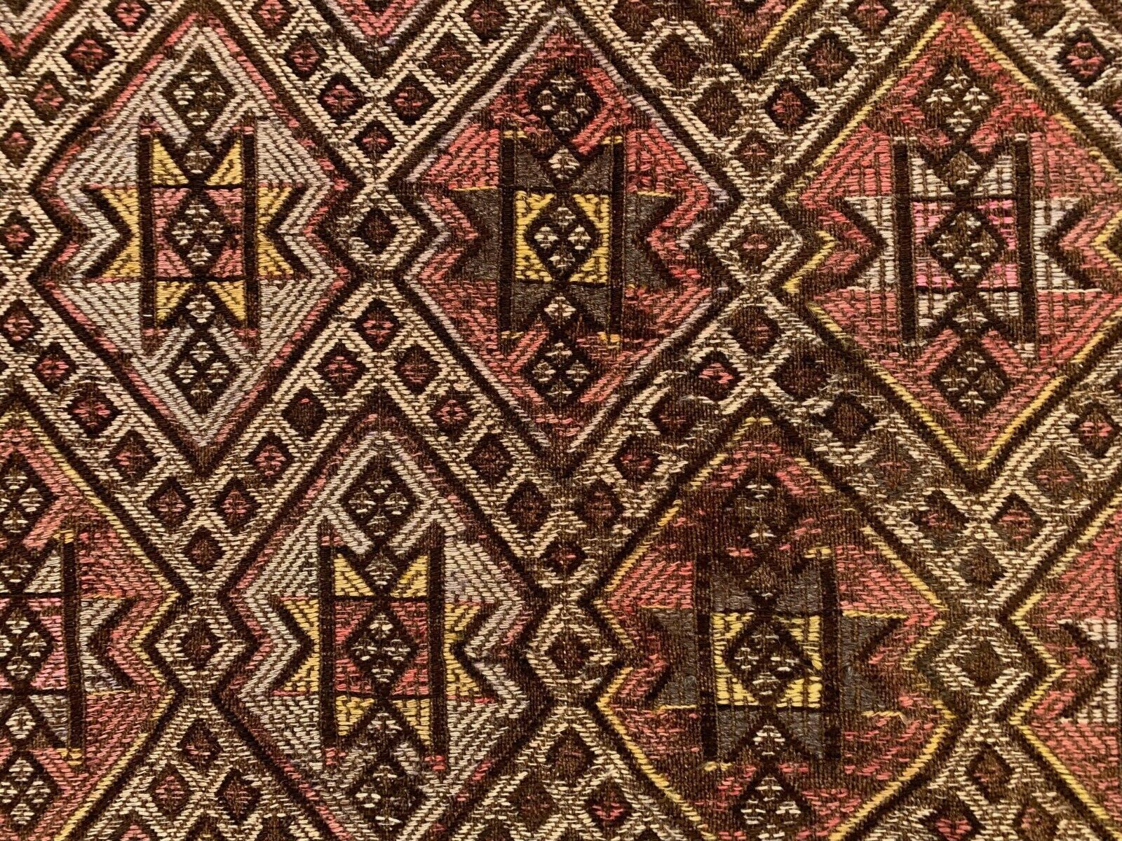 Large Vintage Turkish Kilim Rug 331x165 Cm Wool Jajim Kelim photo buy