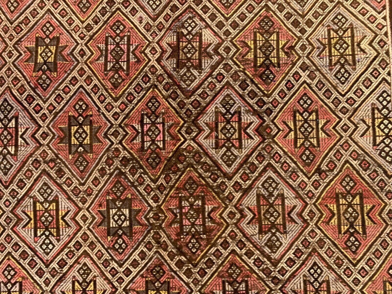 Large Vintage Turkish Kilim Rug 331x165 Cm Wool Jajim Kelim photo vintage